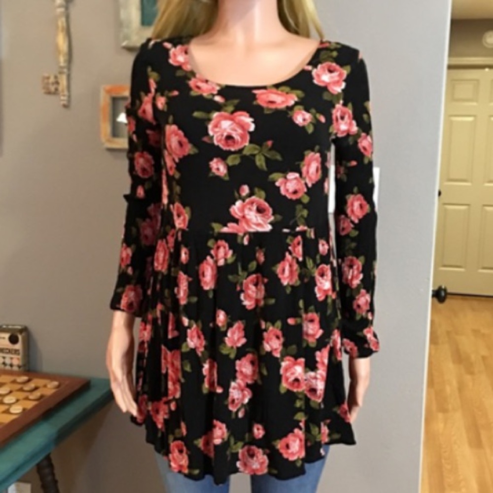 Forever 21 floral long sleeve dress